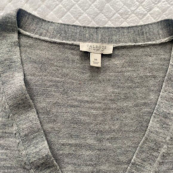 Talbots Petite Gray Cardigan - Picture 6 of 6